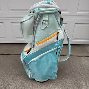 Top Flite Aura 11-Way Divider Carry Golf Bag Blue Gray Womens Lightweight